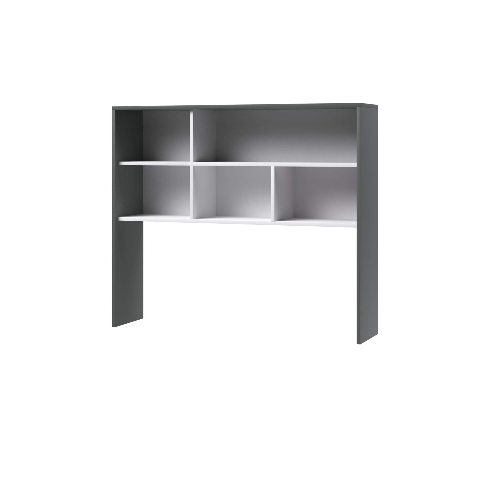 Спальня Кэнди Надстройка для стола КН-1 графит/белый/цемент