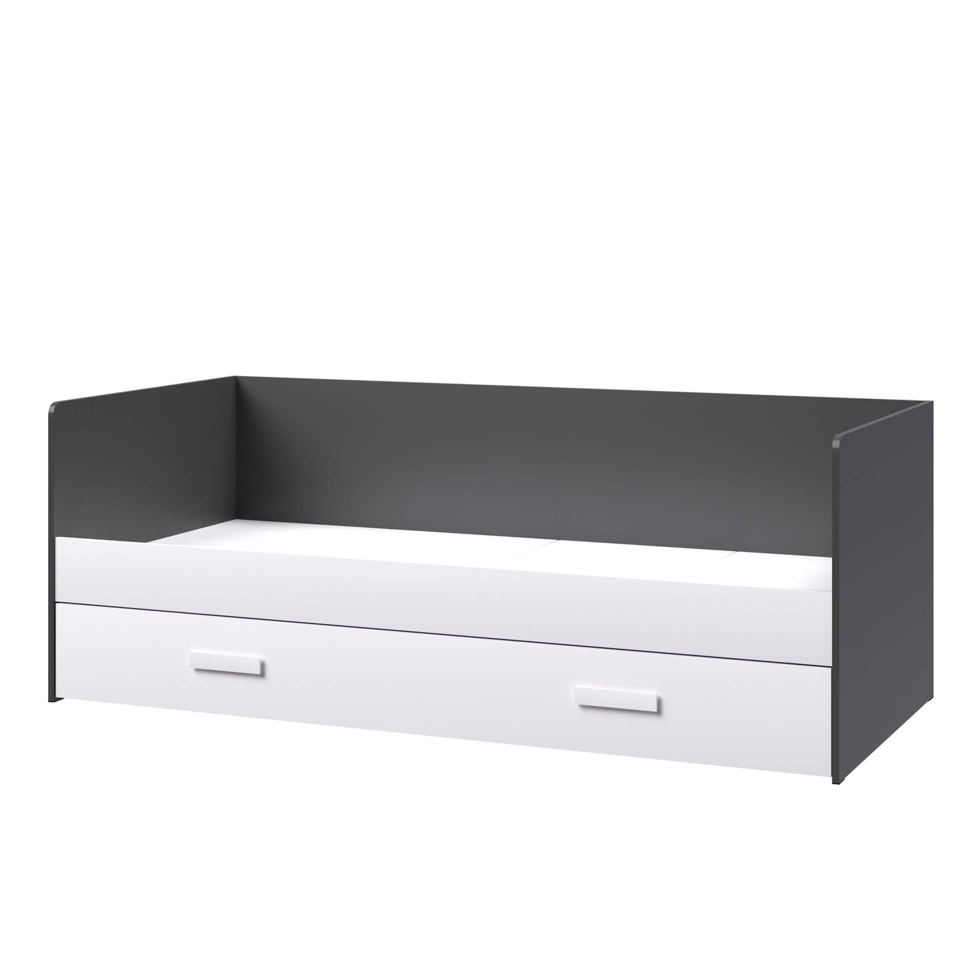 Спальня Кэнди Кровать ККР-1 графит/белый/белый