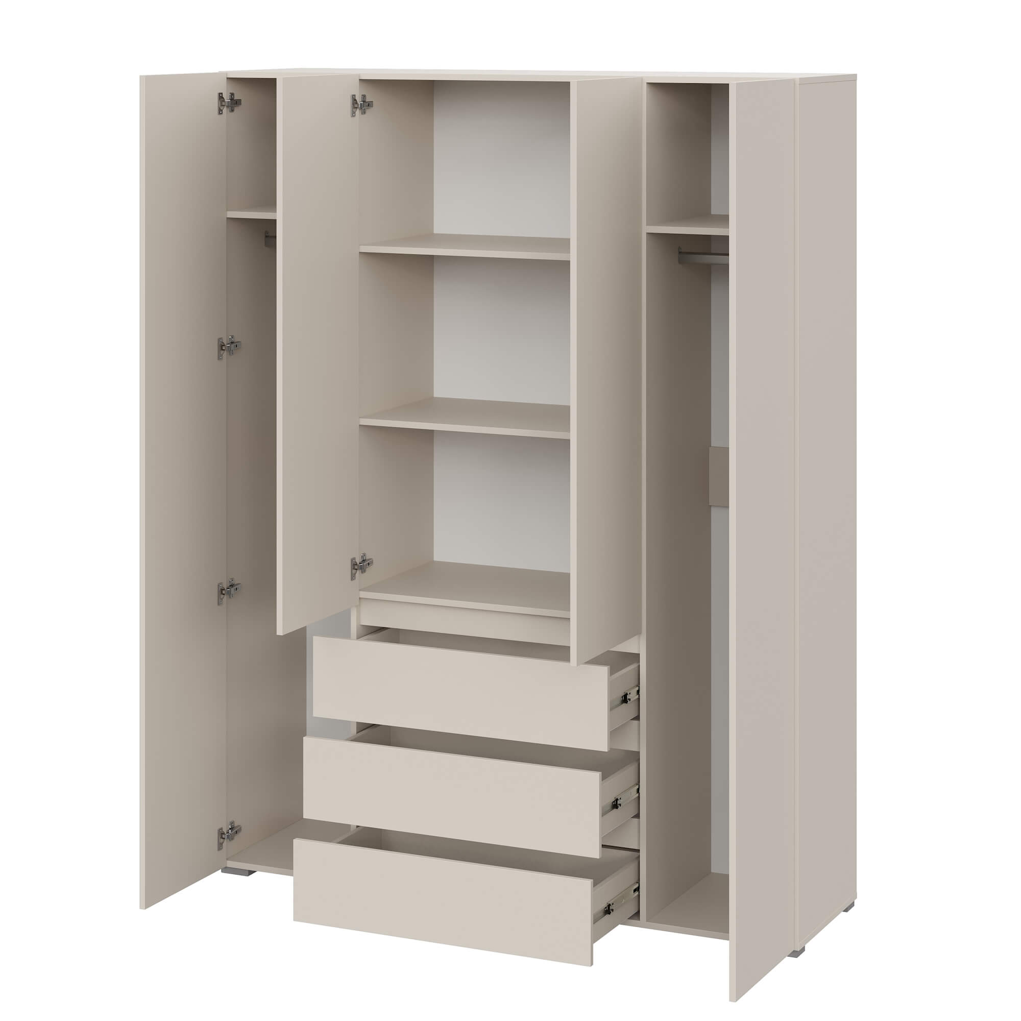 Люмо Шкаф с ящиками 4-х створчатый ШК 05 кашемир