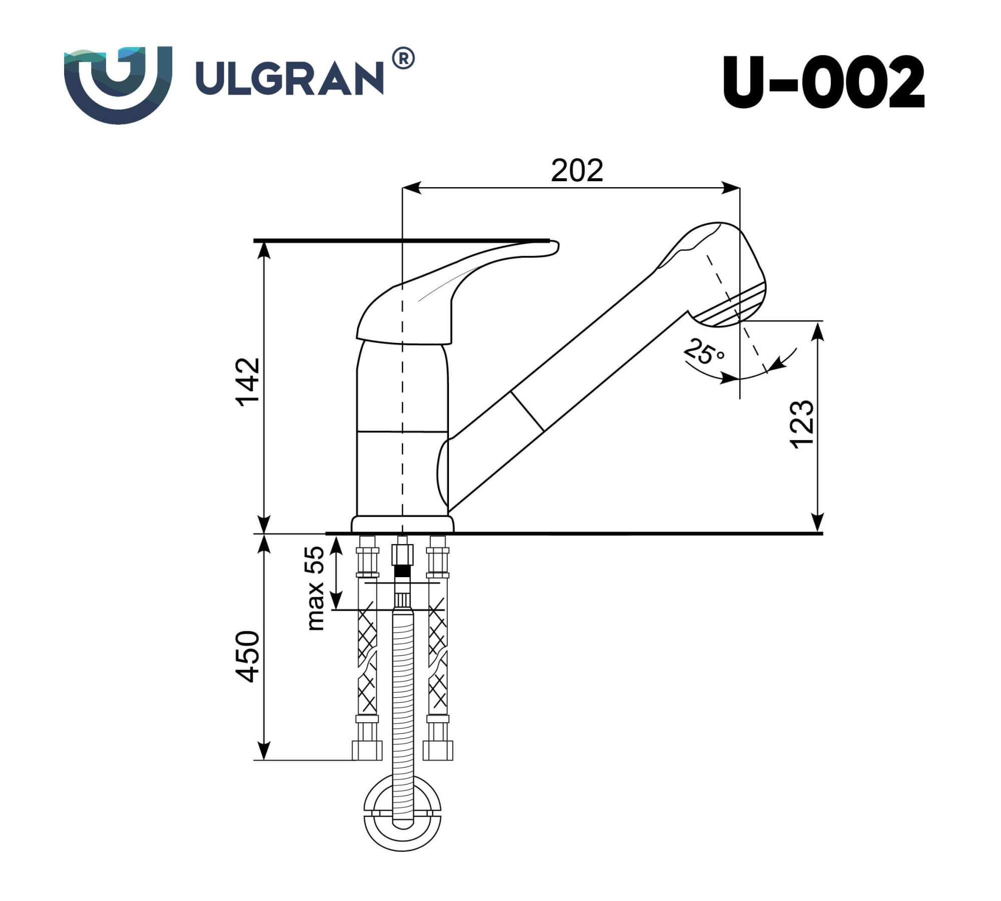 Смеситель ULGRAN U-002