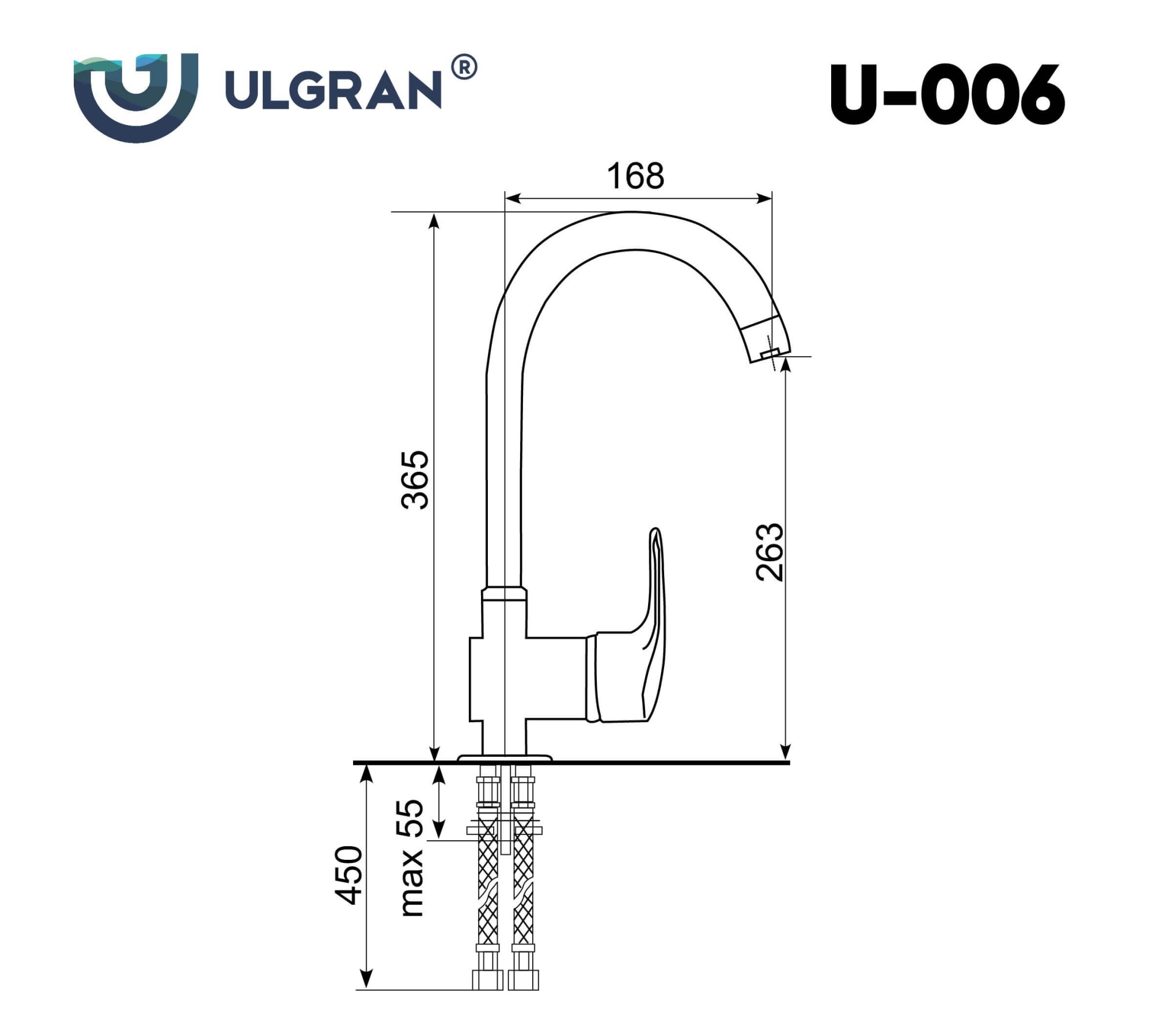 Смеситель ULGRAN U-006